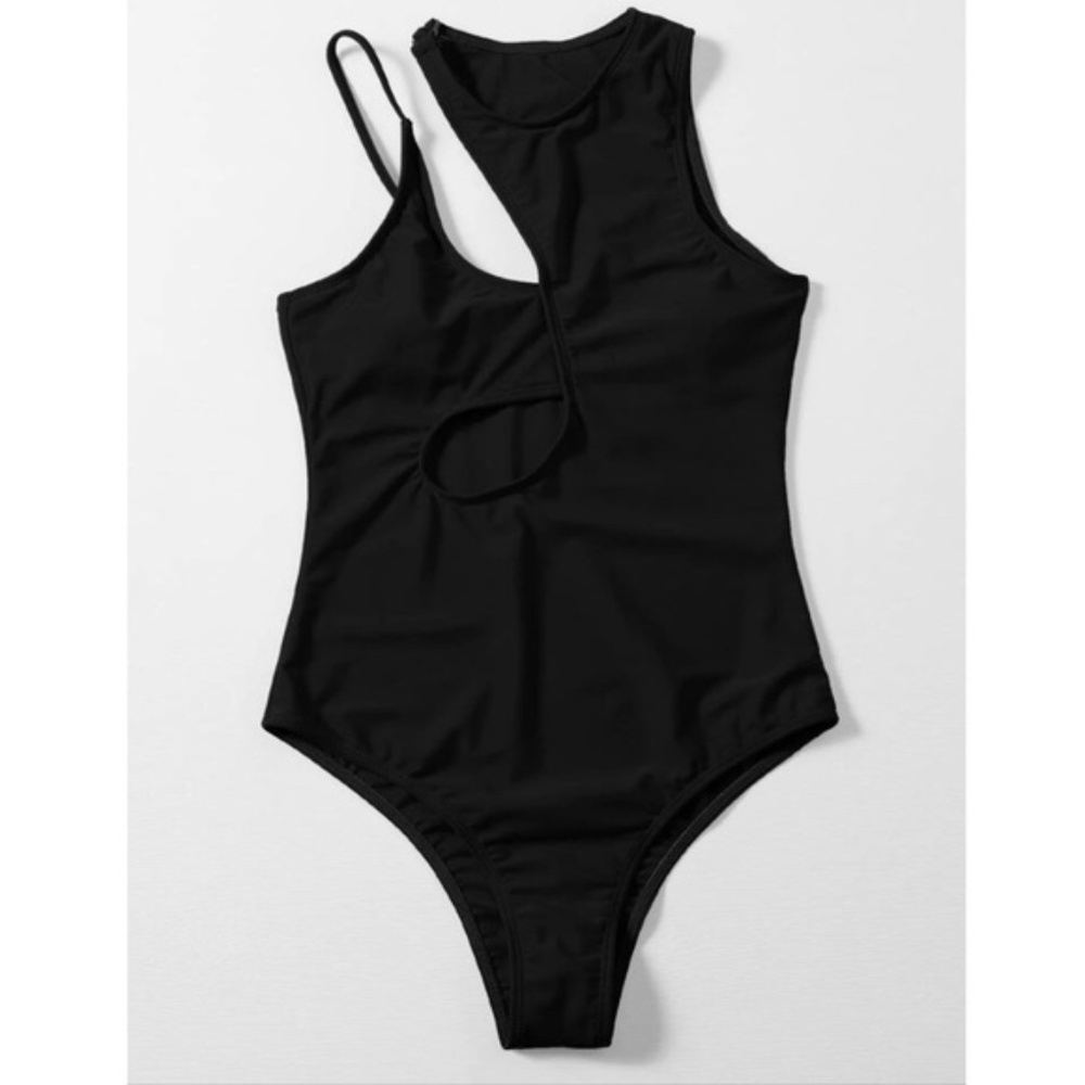 Boho cut out monokoni one piece swim - ORANGE - Picture 12 of 14
